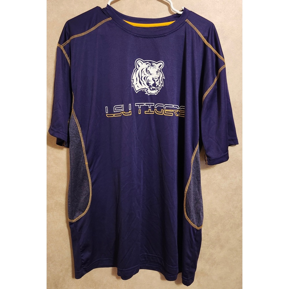 LSU Tigers ProEdge Knights Apparel Purple Performance Shirt Mens XL NCAA T-Shirt